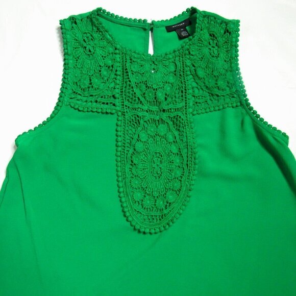 Halogen - Bright Green Sleeveless Top - XS - Picture 2 of 6